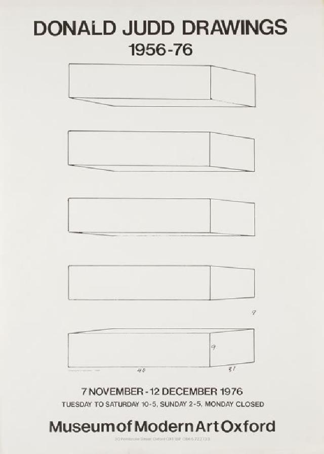 Donald Judd Drawings 1956-76 Poster